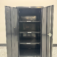 Black Storage Cabinet image 2